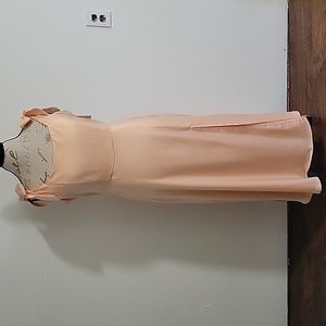 Jessakae Phoebe Dress Midi Peach